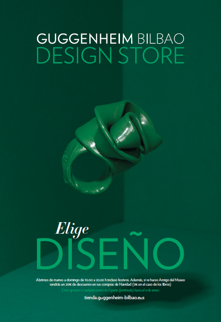 MuseoGuggenheim's tweet image. ¡Esta Navidad elige DISEÑO! Entra en nuestra #DesignStore y sal con una colección de regalos exclusivos y los gastos de envío gratis a España. Y si además te haces Amigo del Museo tendrás un 20% de descuento en tus compras navideñas. 

Aprovecha ahora: ow.ly/QUEQ50xAnoG