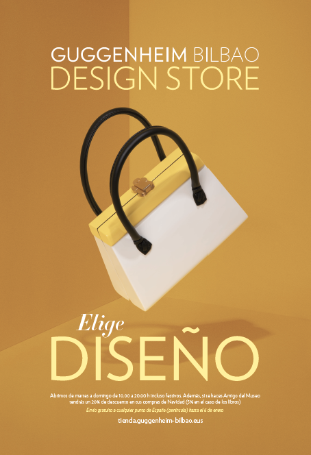 MuseoGuggenheim's tweet image. ¡Esta Navidad elige DISEÑO! Entra en nuestra #DesignStore y sal con una colección de regalos exclusivos y los gastos de envío gratis a España. Y si además te haces Amigo del Museo tendrás un 20% de descuento en tus compras navideñas. 

Aprovecha ahora: ow.ly/QUEQ50xAnoG