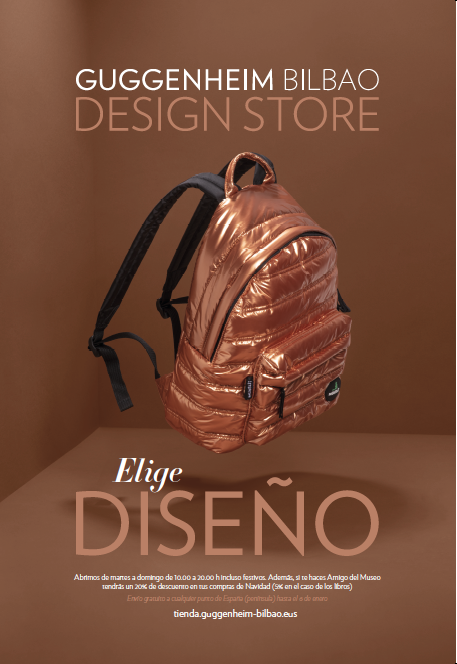 MuseoGuggenheim's tweet image. ¡Esta Navidad elige DISEÑO! Entra en nuestra #DesignStore y sal con una colección de regalos exclusivos y los gastos de envío gratis a España. Y si además te haces Amigo del Museo tendrás un 20% de descuento en tus compras navideñas. 

Aprovecha ahora: ow.ly/QUEQ50xAnoG