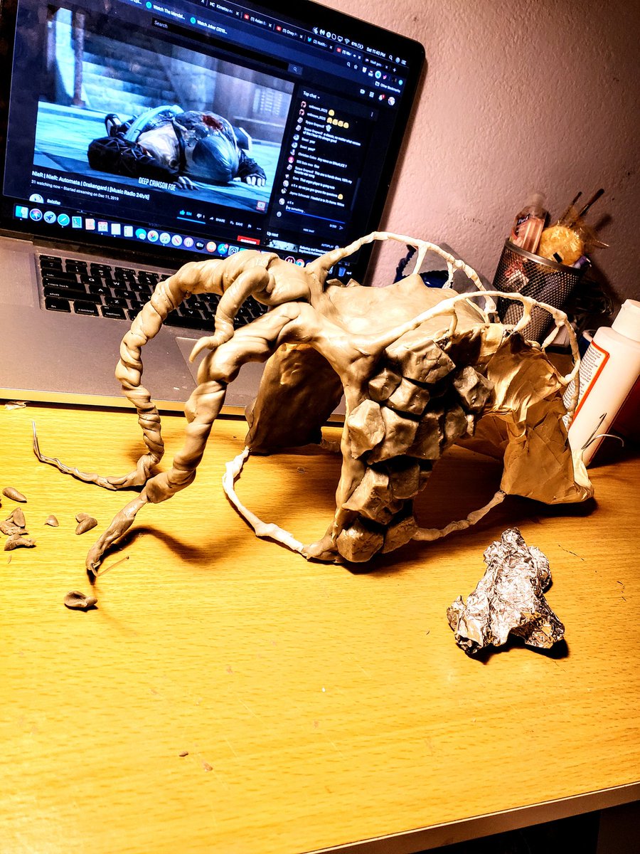 aKindNoodle's tweet image. So here&apos;s wot I&apos;ve been working on so far for my final 3d design project! We&apos;re actually so pressed on time that we dont have to finish it :D I just gotta paint the portion ive got and I&apos;m technically done &apos; v &apos;

#art #3dart