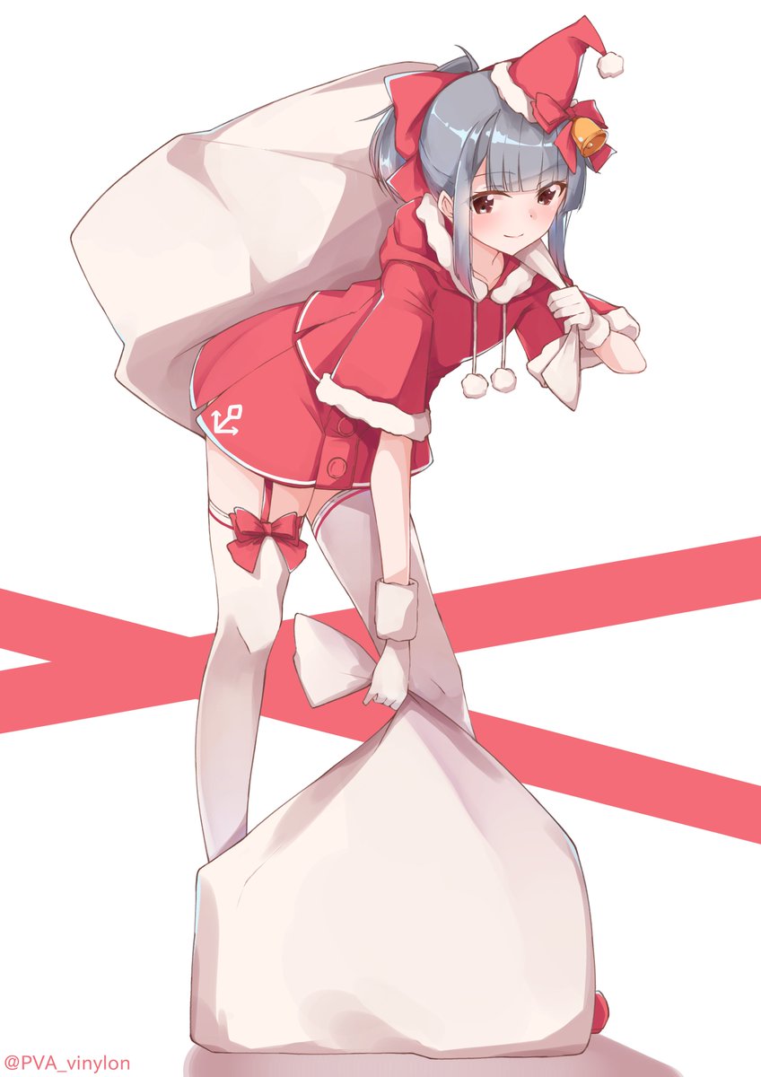 艦これ 夕張サンタがやってくる ということで夕張さんクリスマスmode描いたよ Uut のイラスト