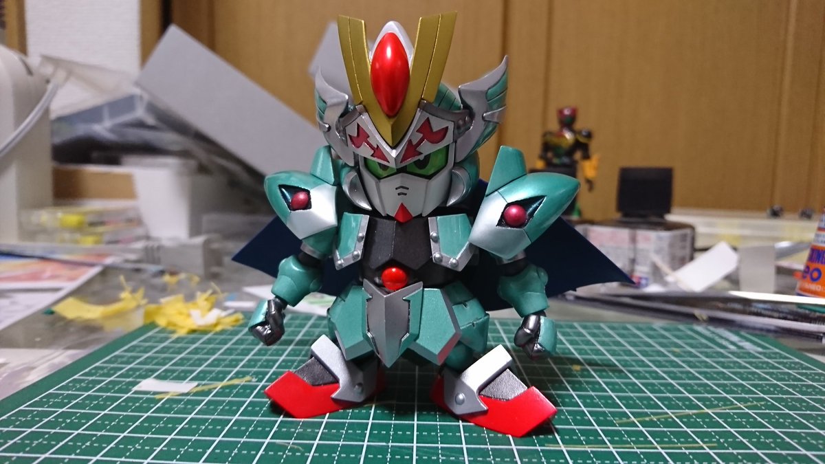 風騎士ガンダムマークⅡ」 完成しました～塗装失敗を繰り返しましたが