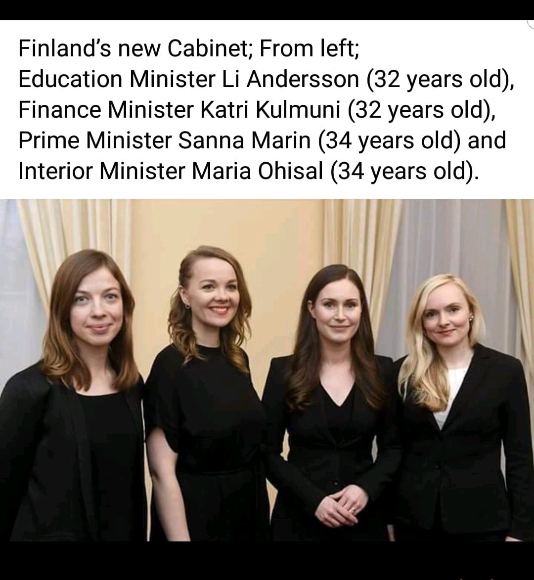 frikerry's tweet photo. Look at Finland's youthful Cabinet! 
Who do Kenyans elect?  #wanjinganyinyi 🇰🇪🇰🇪🇰🇪 #wajinganisisi 🇰🇪🇰🇪🇰🇪 https://t.co/dQjiJbZlTx