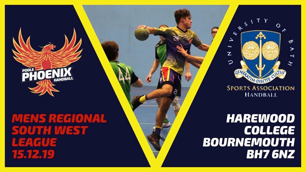 PoolePhoenix's tweet photo. 🔥Game Day🔥 Phoenix host @UOBathHandball today @fortressharewood #akathecoldbox #13:30 #throwoff Take a break from the #Xmasshopping and come in down to see the men in action for the last game of #2019 @swsportsnews @Active_Dorset 🤾♂️👊 https://t.co/0q24bEMLnK