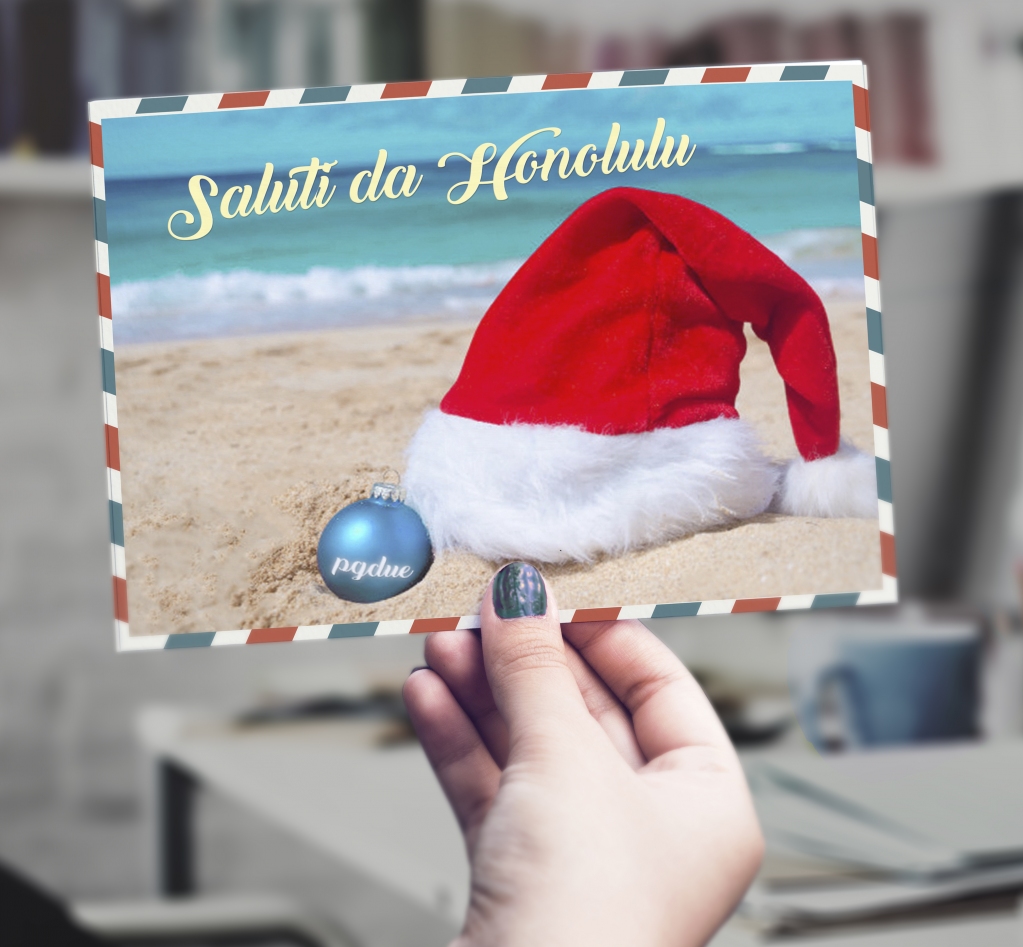 PgdueA's tweet photo. Oggi abbiamo ricevuto una cartolina da un amico molto speciale...🎅
Come mai Babbo Natale è andato ai tropici?
🌴🌊☀️👉

#natale2019 #tecnologia #honolulu #babbonatale #dicembre #santaclaus #torino #piemonte
 https://t.co/gijPuqMTIm https://t.co/TnJohrBcYN