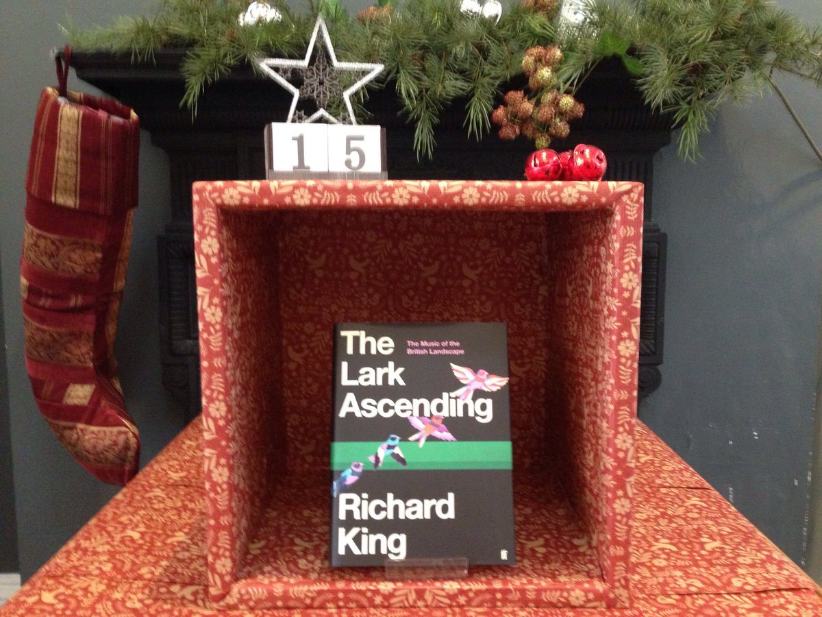 CheltAnthology's tweet photo. Book Advent Day 15 .  The Lark Ascending ⁦@richard_king⁩ is a fascinating read which illuminates the links between music, landscape and society ⁦@FaberBooks⁩ https://t.co/Pk2WZ9coz4