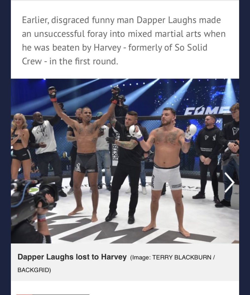dapperlaughs's tweet photo. Imagine dedicating months to learning somthing new, spending hours useing the fight to talk about suicide prevention after my trainer buried his best mate, raise money, then walk in a cage scared &amp; fight as an underdog to be called disgraced @MirrorFighting morbid wankers. https://t.co/NDOUnhsh4M