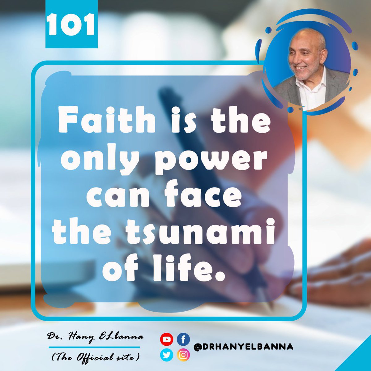 drhanyelbanna's tweet photo. 101- " Faith is the only power can face the tsunami of life."
Dr. Hany Elbanna
#Dr_Hany_Elbanna #change #be_a_leader #decision_maker https://t.co/pMiTjtYA3w