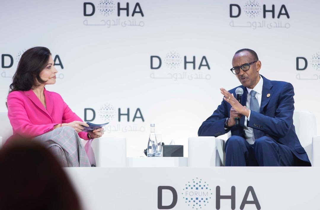 ali_naka's tweet photo. “We are not the west. If you want to measure everything against the western value system, that is what you are suggesting. And I am suggesting the western system doesn’t provide solutions to everything” President Kagame. #DohaForum https://t.co/Ray4d5Fi5Y