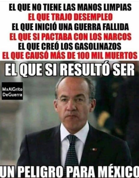 lIlIllIIl00lI0l's tweet photo. @OiIiOili La tiene complicada el
#TomandanteBorolas ...
Ya comenzó el
#BorrachoGate
Después del
#BorrachoChallenge...
Ahora sí...
AGÁRRATE DE LOS WEBOS JELIPE...!!!
#CalderonALaCarcel
#CalderonEsUnPeligroParaMexico
RT https://t.co/moYxBRT2Q4