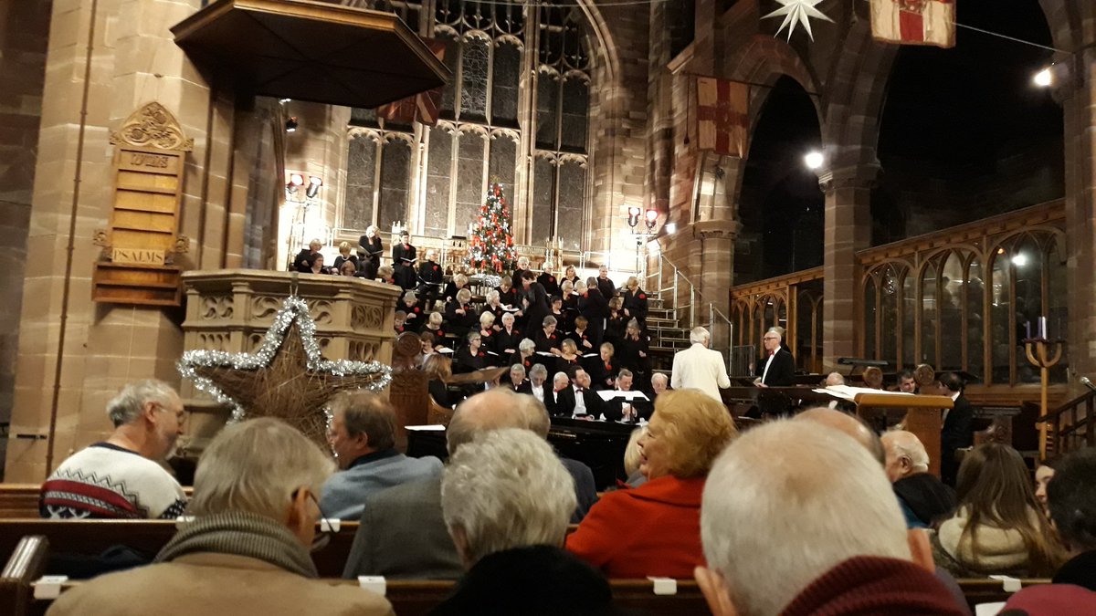 HertfordChoral's tweet photo. Thank you... we had a super #Hertford concert last night.. well supported under our super compere @RogerMullis and MD #DerekHarrison a lovely evening of #festive fun🎶🎶🎶 https://t.co/zaLk6hP1hH