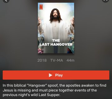 Dear <a href="/netflix/">Netflix</a>
Jesus was not gay or a drunk. This is disrespectful.
No one would do this to any other religion bc they know for sure it would get backlash bc everyone so sensitive when it comes  to everyone else’s belief but when it’s Christianity it’s a joke.