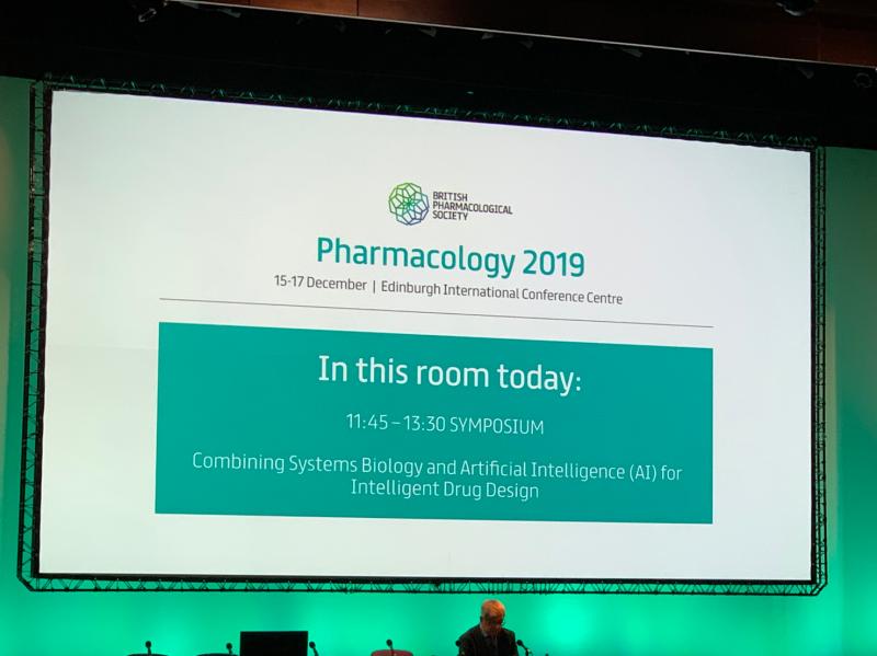 #drugdiscovery  #systemsbiology #artificial_intelligence  #pharmacology2019