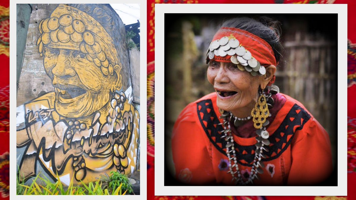 BrujaDelDemonio's tweet photo. LOOK: Iloilo City street art pays tribute to Rosita Caballero, the last binukot of Panay Island.

A binukot is a kept and secluded maiden who dedicates her life to memorizing and chanting the ancient epics of Panay such as the "Sugidanon", "Hinilawod", and "Humadapnon".

[1/n] https://t.co/r5b0bZcVrJ