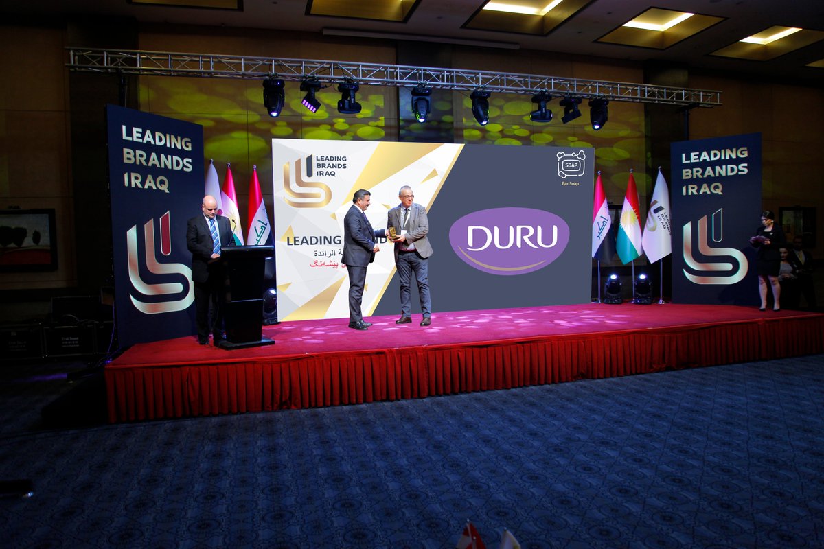 LBIraq's tweet photo. #Duru Brand has received their award as a Leading Brand of  #IRAQ and  #KRI and for 2019 in the BAR #SOAP category #evyap #turquality https://t.co/IzeMUIIPfd