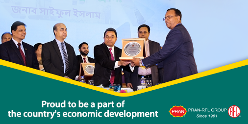 akcsunny's tweet photo. RFL Electronics Ltd., Habiganj Agro Ltd. and Natore Agro Ltd. of PRAN-RFL Group received highest VAT payer’s award in 2017-2018 fiscal year for paying highest amount of VAT in production category from Narsingdi, Habiganj and Natore district respectively.

#PRAN #RFL #TopVATPayer https://t.co/qbqR4wYMaM