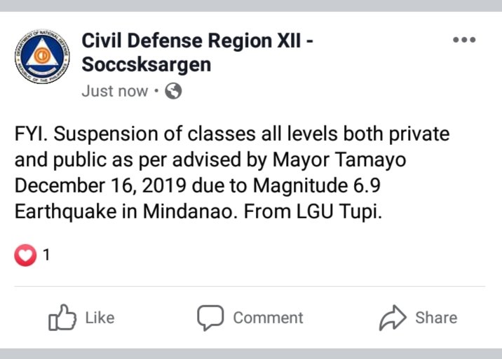 ABSCBN News on Twitter "KORONADAL CITY WalangPasok All levels