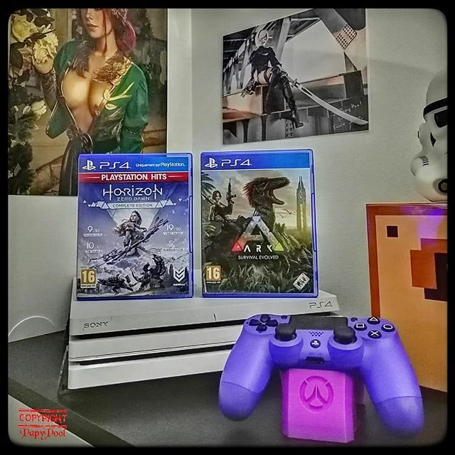 PapyPool's tweet image. Salut les jeunes !
Comme c'est bientôt Noël, j'me suis un peu fait plaisir 😁
D'abord, changement de la manette (avec la reprise de l'ancienne 😉). Donc une manette toute belle et toute neuve (Electric Purple).
Ensuite, 2 jeux :
- Ark - Survival Evolve… ift.tt/34t5vwA