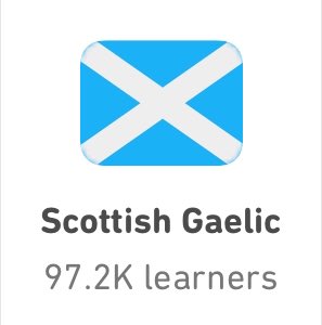 So close to 100k! Please share and spread the love / the Gaelic. 🏴󠁧󠁢󠁳󠁣󠁴󠁿💙

duolingo.com/course/gd/en/L…