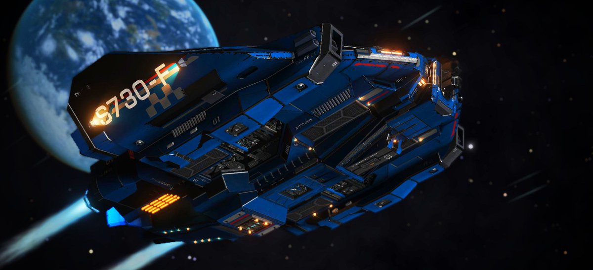 Northlander74's tweet photo. It's not by chance the #AsterHyperion carries the S730 ID... 😏 Heavy Freight, generations apart... #EliteDangerous https://t.co/dFX5ezpf5A