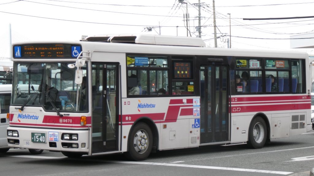 西鉄バス 壱9372 西鉄バス 土4868 西鉄バス 壱1344 西鉄バス 壱9670