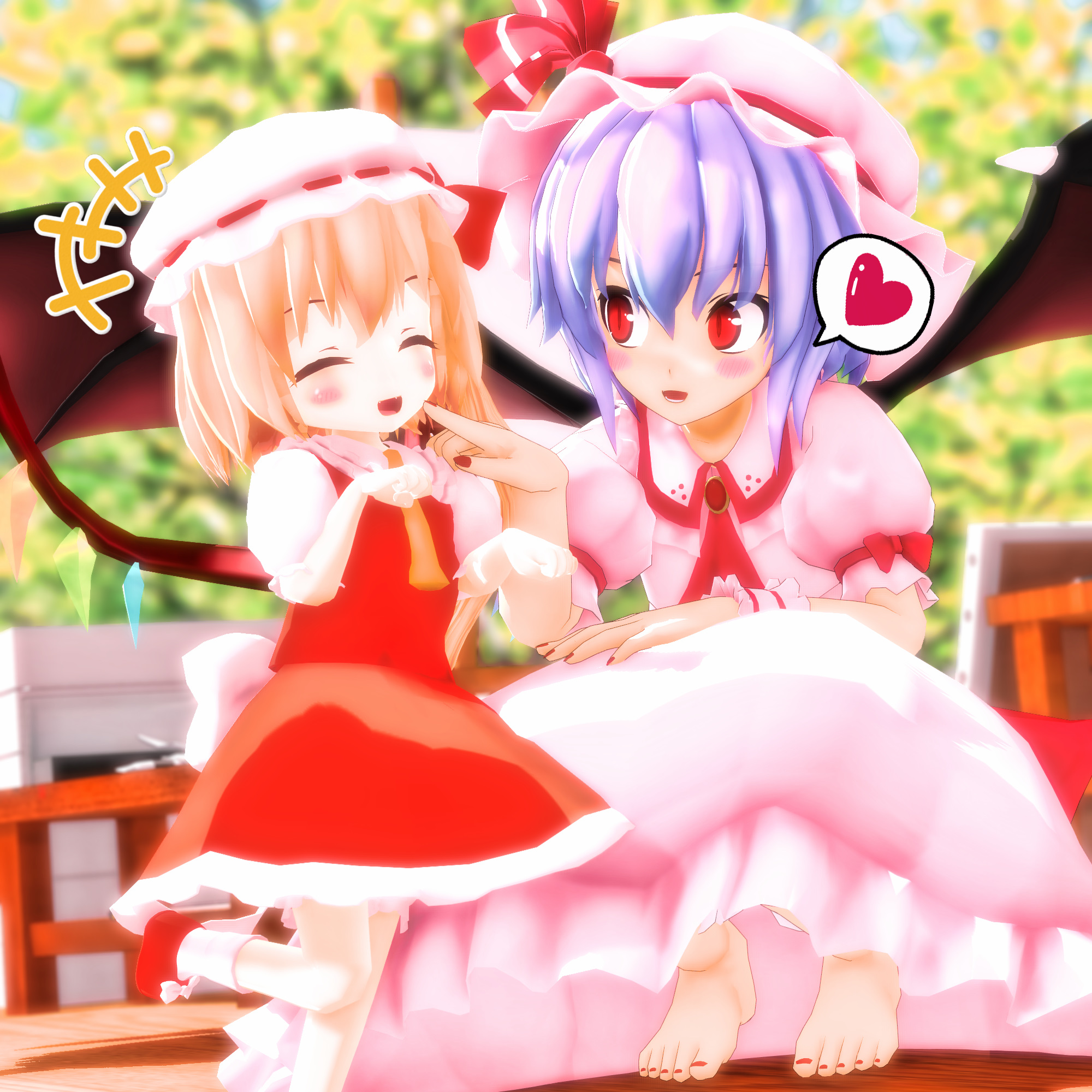 𝕐𝕒𝕓𝕦𝕚𝕟𝕦 フラン にゃぁ レミリア 可愛らしい猫が迷い込んできたわね ほれほれ フラン くすぐったいにゃ T Co 32biguls Twitter