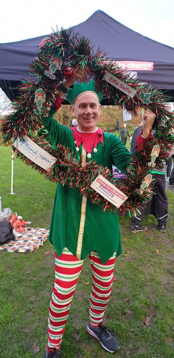 Been down participating in the @MindHalton #elfrun . 3k. Lots of conversations @TTCHalton . Well done guys . Your fab !! @KeithWinestein @brightonkes @Dominicarnall @JoLoughran @paulfarmermind