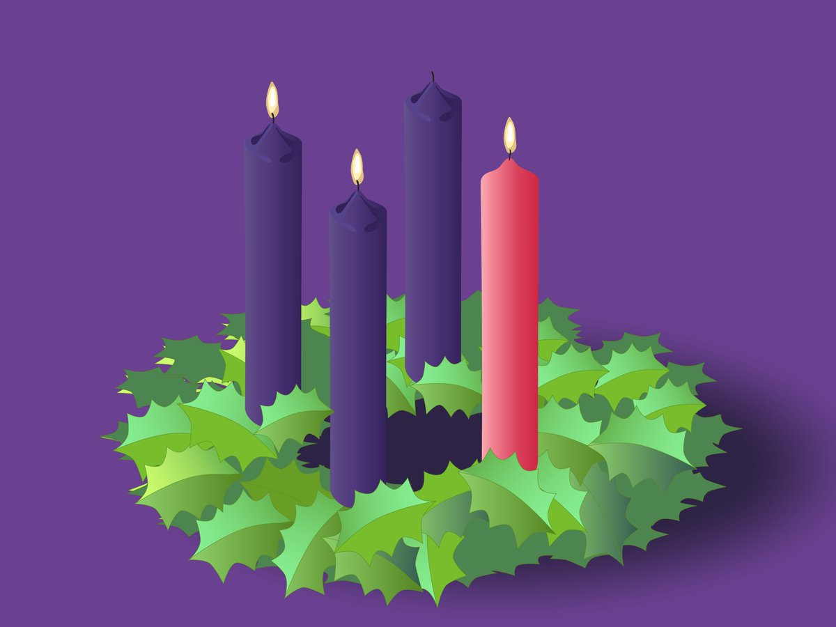HCDSB's tweet photo. On the third Sunday of #Advent, we light a candle and rejoice in the coming of our Lord! #HCDSBadvent https://t.co/GQUXPBguJg
