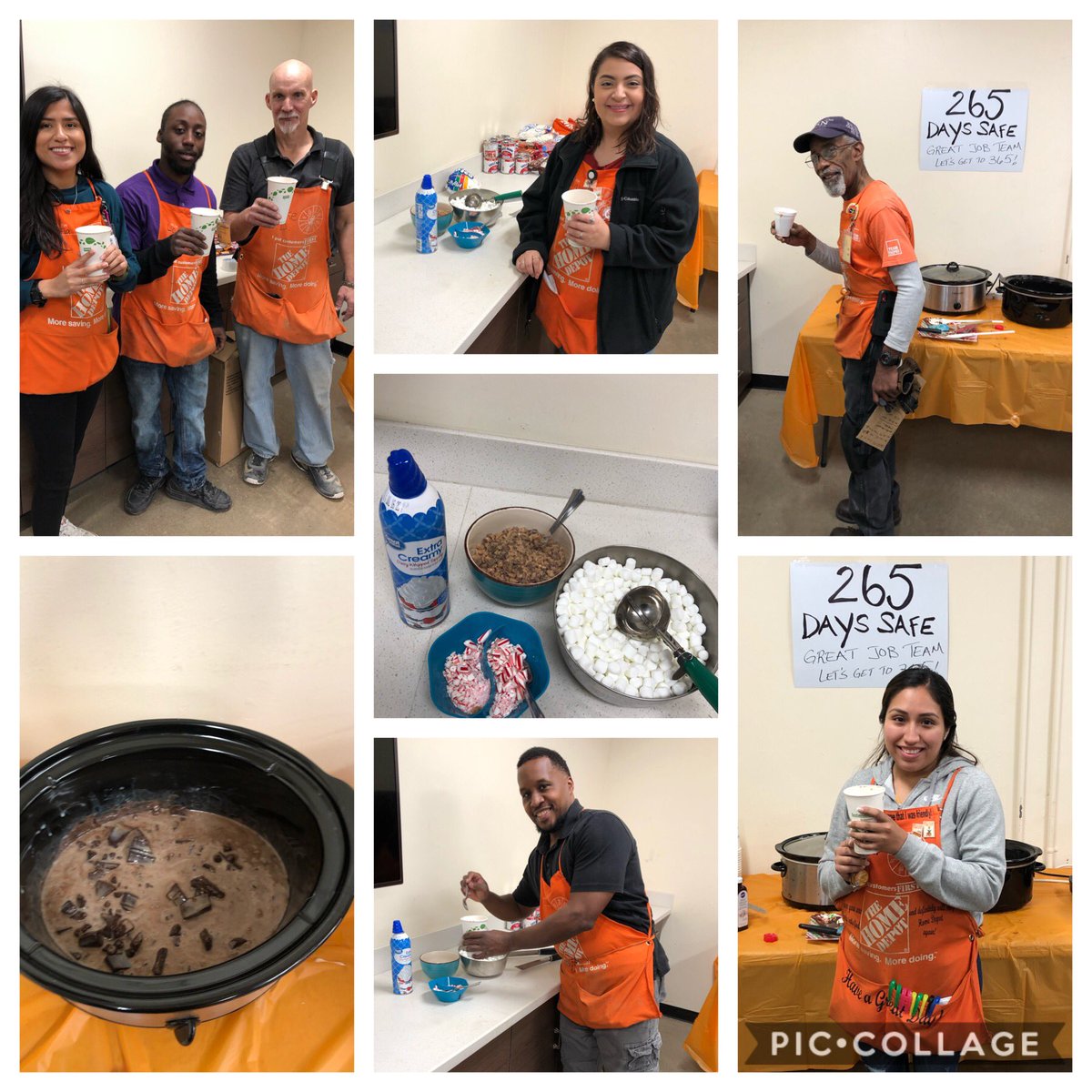 265 DAYS SAFE! Team 6514 enjoying my homemade Hot Chocolate! Keep it up Team! 365 is just around the corner!