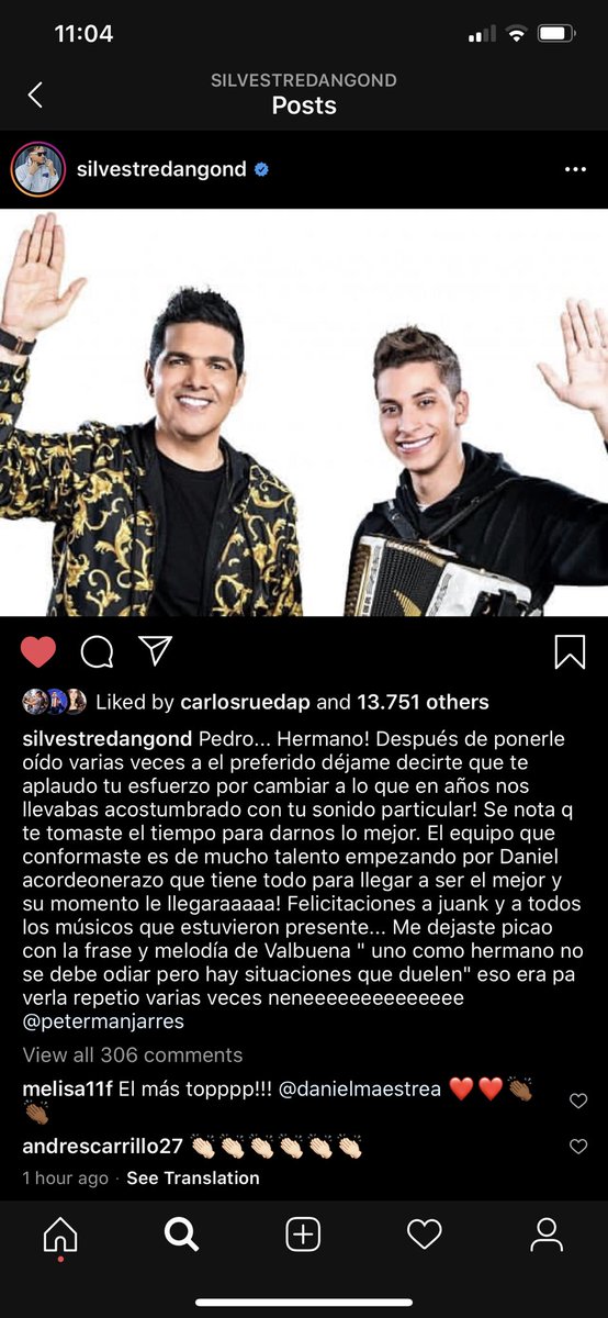 Gracias <a href="/SilvestreFDC/">SILVESTRE DANGOND</a> 🙏👍🏻👍🏻👍🏻👍🏻 el Género es uno solo🙏🙏aquí ganamos todos.