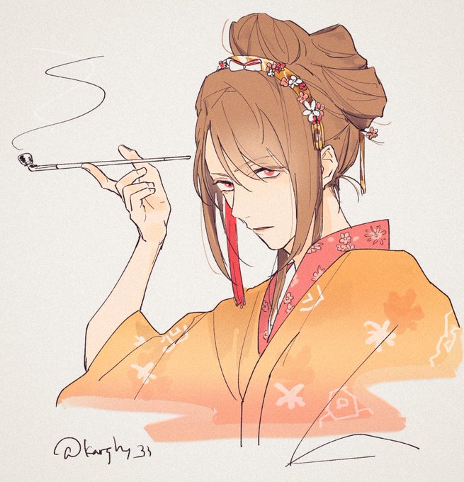 「髪飾り 煙管」のTwitter画像/イラスト(人気順)