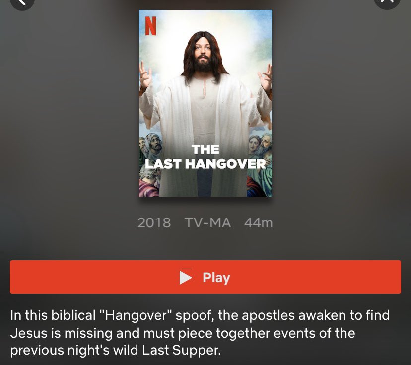 ApostateProphet's tweet photo. Netflix has recently revealed these parodies of Jesus, in which Jesus is a drunk and a gay guy.

I appreciate the expression of free speech and art.

Now, we just need to see some projects about Muhammad submitted to Netflix. I'm sure that will go just as well. https://t.co/DkbqrgEfp6