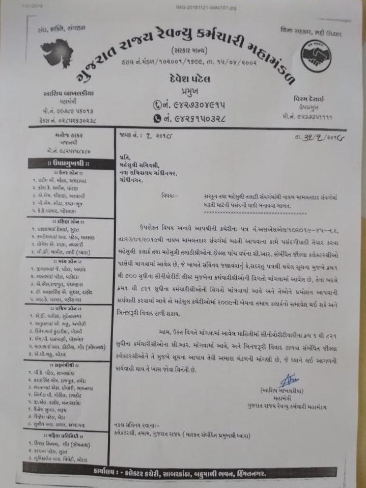 Association Of Revenue Talati (Anand) tweet media