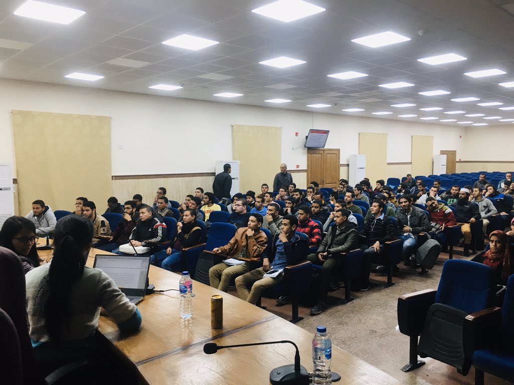 CEITEgypt's tweet photo. Successfully started #Cloud #Computing workshop at Faculty of Engineering boys and Dr Yousuf Amar VP AL AZHAR UNIVERSITY Inaugurated the Workshop. @ جامعة الأزهر Al Azhar university https://t.co/bBY4Sv7GfY