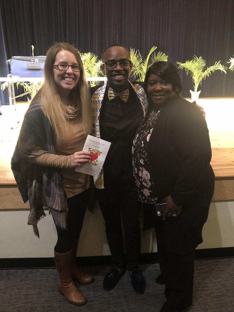 DustyAnnPin's tweet photo. This weekend I was able to attend the PENning ceremony and graduation for the first of our graduating interns, Mr. Knighton, at Albany State University. We are so proud of you! #CRMS3D #GSCSInternsasTeachers @cowanroad1 @GriffinSpalding https://t.co/HIjo79jvNh