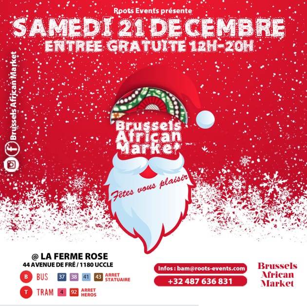 RootsEvents's tweet photo. Il est temps de mangeeeeeeeeeeer!
Rendez-vous le 21 décembre au #BrusselsAfricanMarket Spécial Fêtes!
Adresse : La Ferme Rose, 44 avenue de Fré, 1180 Bxl.

ENTREE GRATUITE

⬇️⬇️⬇️ https://t.co/qSIbCVS8X2