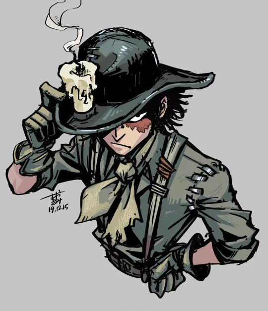 リハビリを兼ねて、日頃無常しか描いてないから他キャラの練習をしました。 