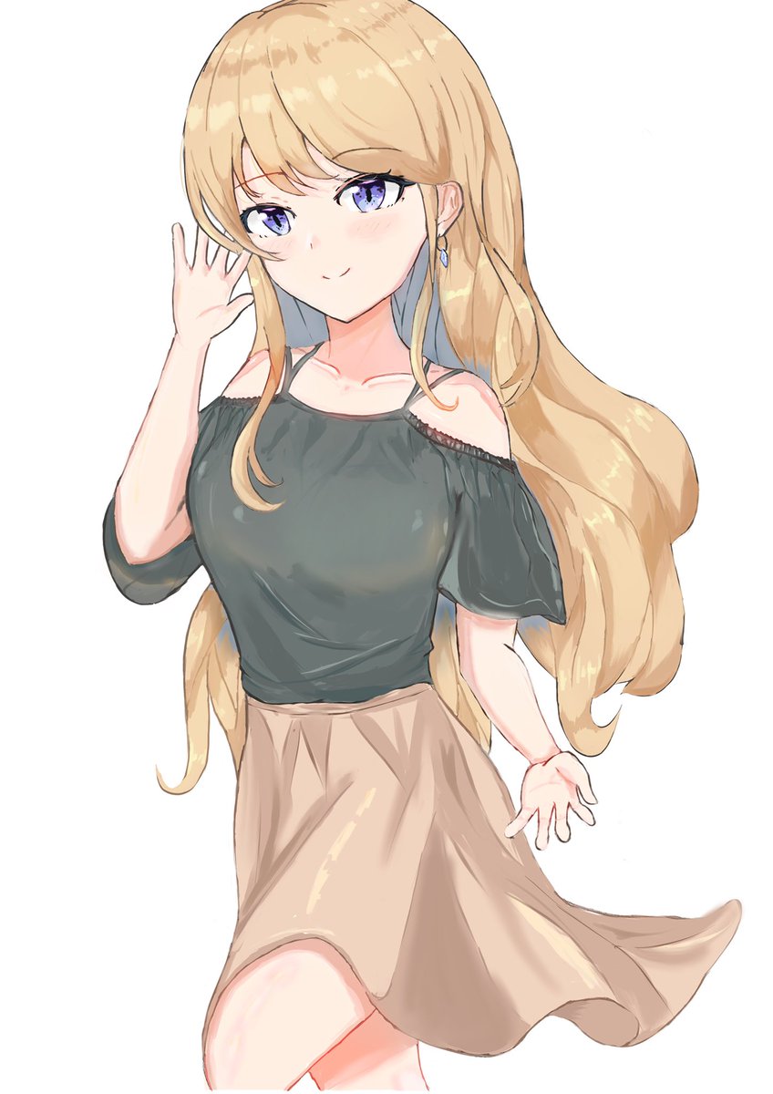 ちょっと大人っぽい女の子描きました〜 