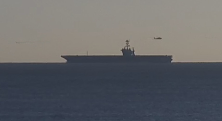 USS John C. Stennis (CVN 74) coming into Norfolk, Virginia  this morning - December 15, 2019 #johncstennis #cvn74