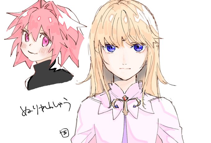 塗りのお練習をしていたデオンとデオぐだ♀とアストルフォ 