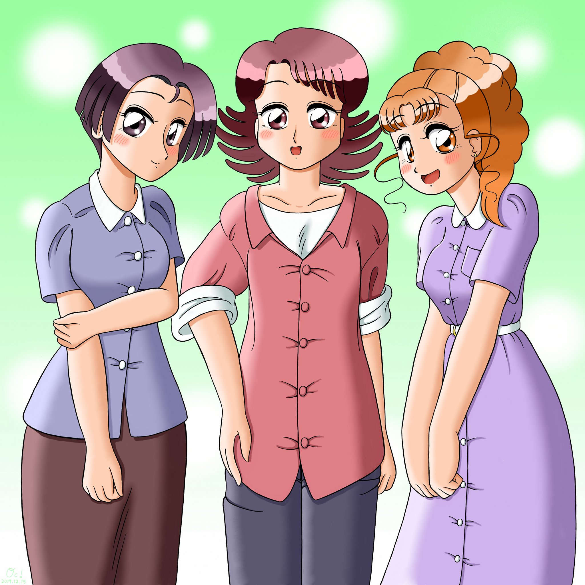 飯菜牡牛 on X: ♪おジャママは～ ココにいる～ ハートのど真ん中～♪ ・・・おジャ魔女のお母さんを描きました。 (*^▽^*)  #おジャ魔女どれみ #おジャ魔女どれみ20周年 #春風はるか #妹尾あつ子 #藤原麗子 t.coqixW5hXjZz  X