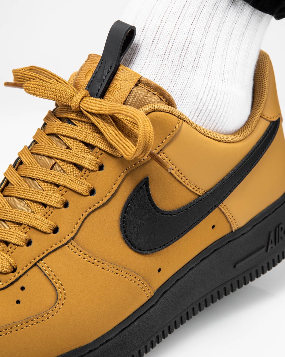 nike air force 1 low wheat black