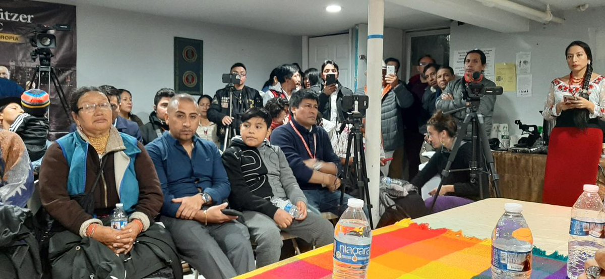 Muchas gracias a la comunidad ecuatoriana 🇪🇨.
Tuvimos el agrado de participar en la conferencia de pueblos y nacionalidades indígenas que residen en los Estados Unidos en delegación por <a href="/CONAIE_Ecuador/">CONAIE</a>