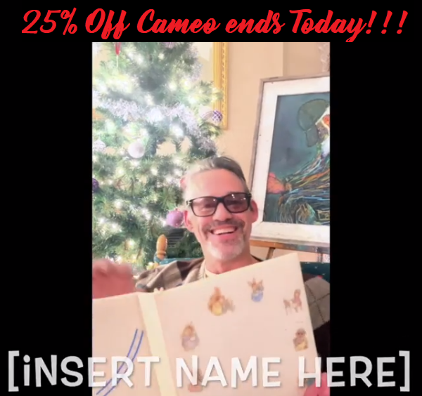 NicholasBrendon's tweet photo. Holiday Cameo Discount-25% OFF

Less than a day left to get holiday shout-outs from me to [insert name here] on @BookCameo!

If you’ve ever wanted a special video from me to you or a special someone in your life, check it out before the discount ends.

https://t.co/GLEm0gVIEU https://t.co/FIosKu88la