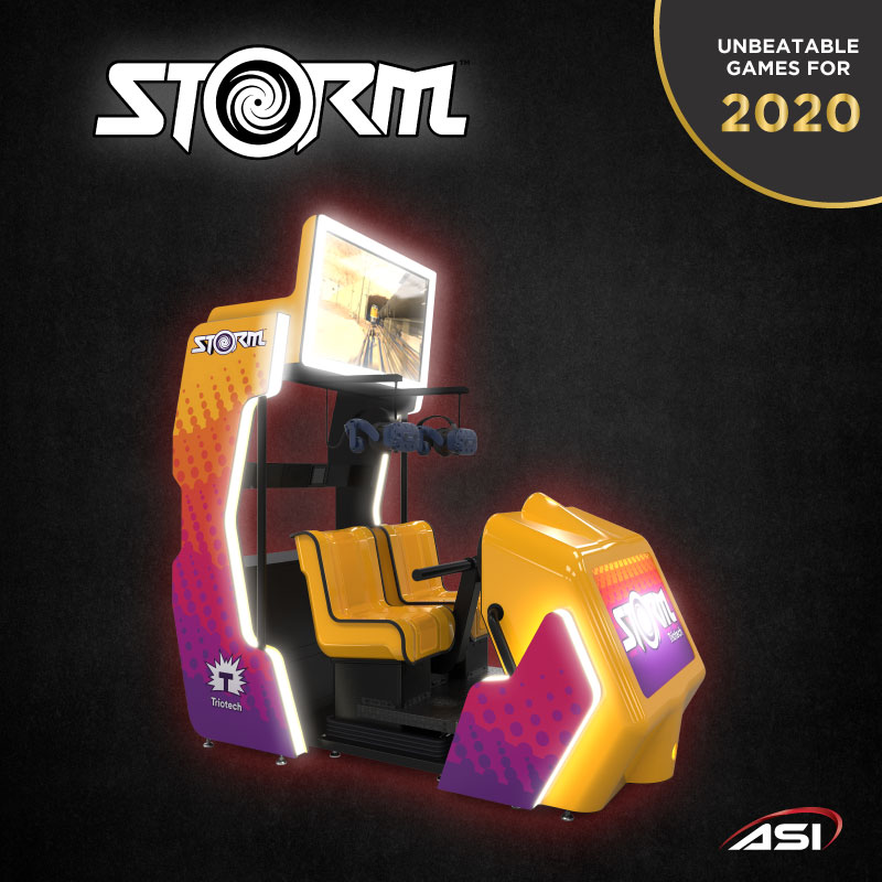 Countdown to 2020 continues! Here's another incredible Arcade Winner from our stellar collection! The STORM™ is our latest Attendant-Free INTERACTIVE VR simulator ride. A VR gaming experience with revolutionary HAND GESTURE TECHNOLOGY! #storm #videoarcade #simulator #VR