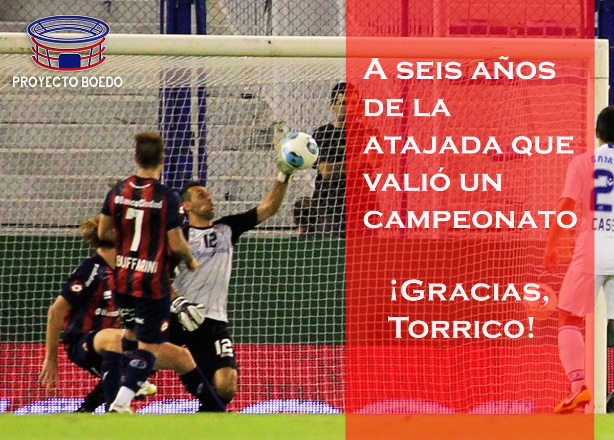 ProyectoBoedo's tweet photo. Hace seis años, #SanLorenzo se consagraba campeón del Torneo Inicial 2013 al igualar 0 a 0 con Vélez, gracias a la enorme atajada de Sebastián Torrico. 🔵🔴🔵 https://t.co/7NiGRk7zwv