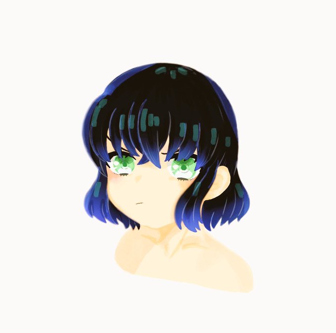 おねぎ🐈‍⬛さんがTwitterに投稿した嘴平伊之助(鬼滅の刃)のイラスト。