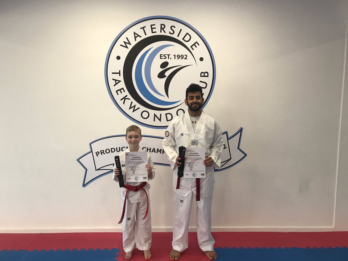 MasterCGraves's tweet photo. We are delighted to announce that the club has another 4 black belts as Alex, Sameer, Aly and Natasha got theirs today.
Also well done Emily, Owen, Darren and Master Sean for their promotions too. https://t.co/4OvKVj1wuA