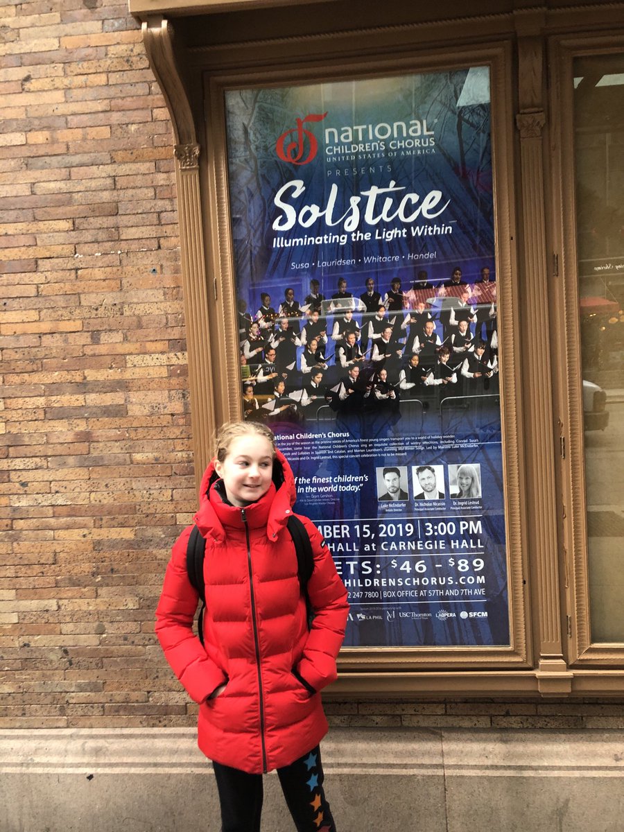 So proud! My daughter Rose performing today with her choir, the NCC Debut Ensemble, at Carnegie Hall. #NCC #CarnegieHall