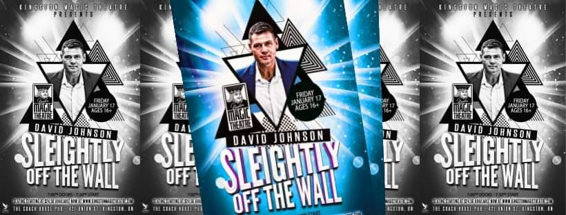 🥳✨🌟⭐ A New Year with a new show! Our very own, David Johnson returns to Kingston Magic Theatre with his brand new stand up show, "Sleightly Off the Wall!" Friday, January 17th.

🎟️🎟️Get your tickets to either or both shows now at KingstonMagicTheatre.com 🎟️ 
#Kingston #ygk